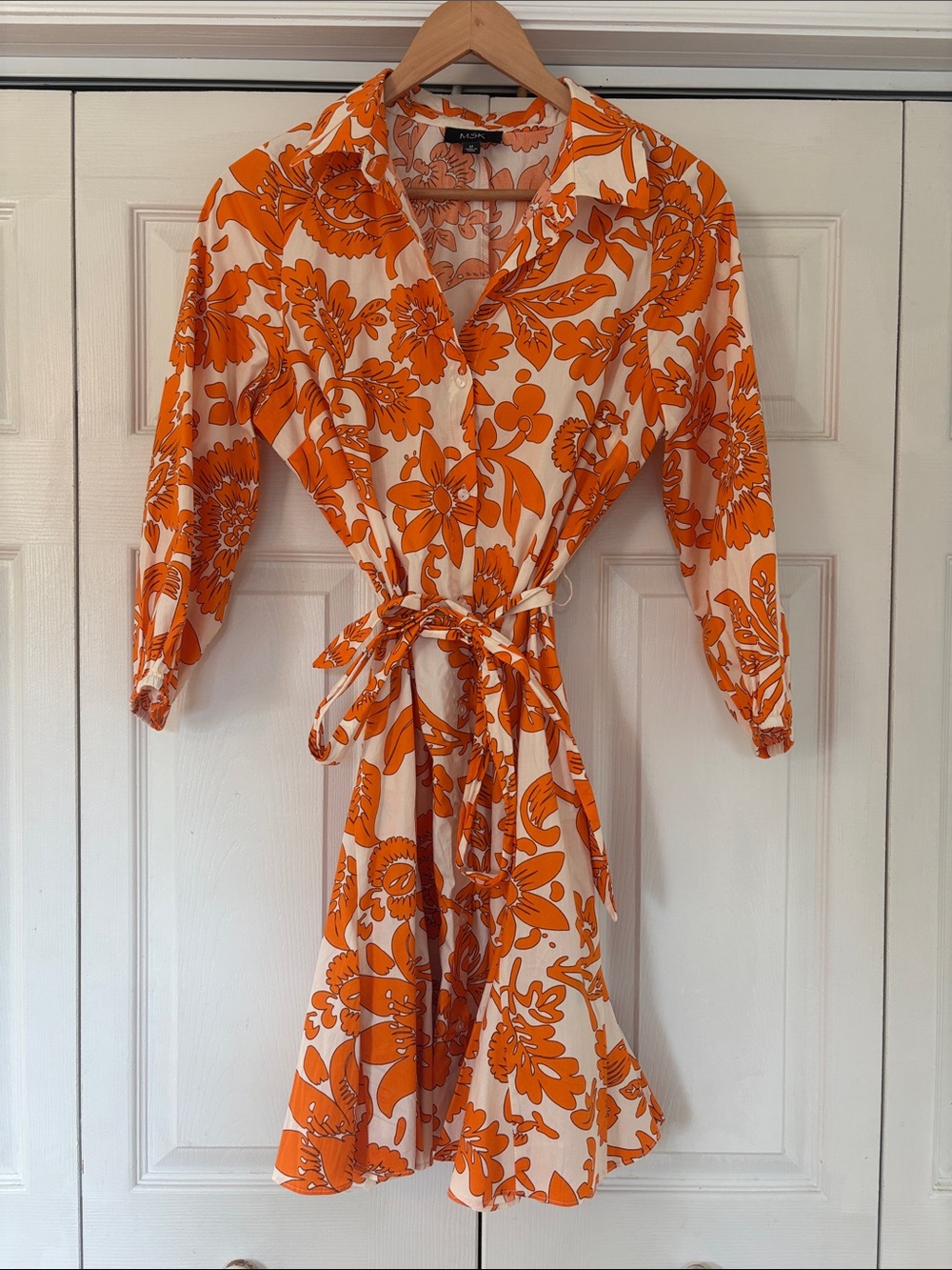 MSK Tie Waist Dress